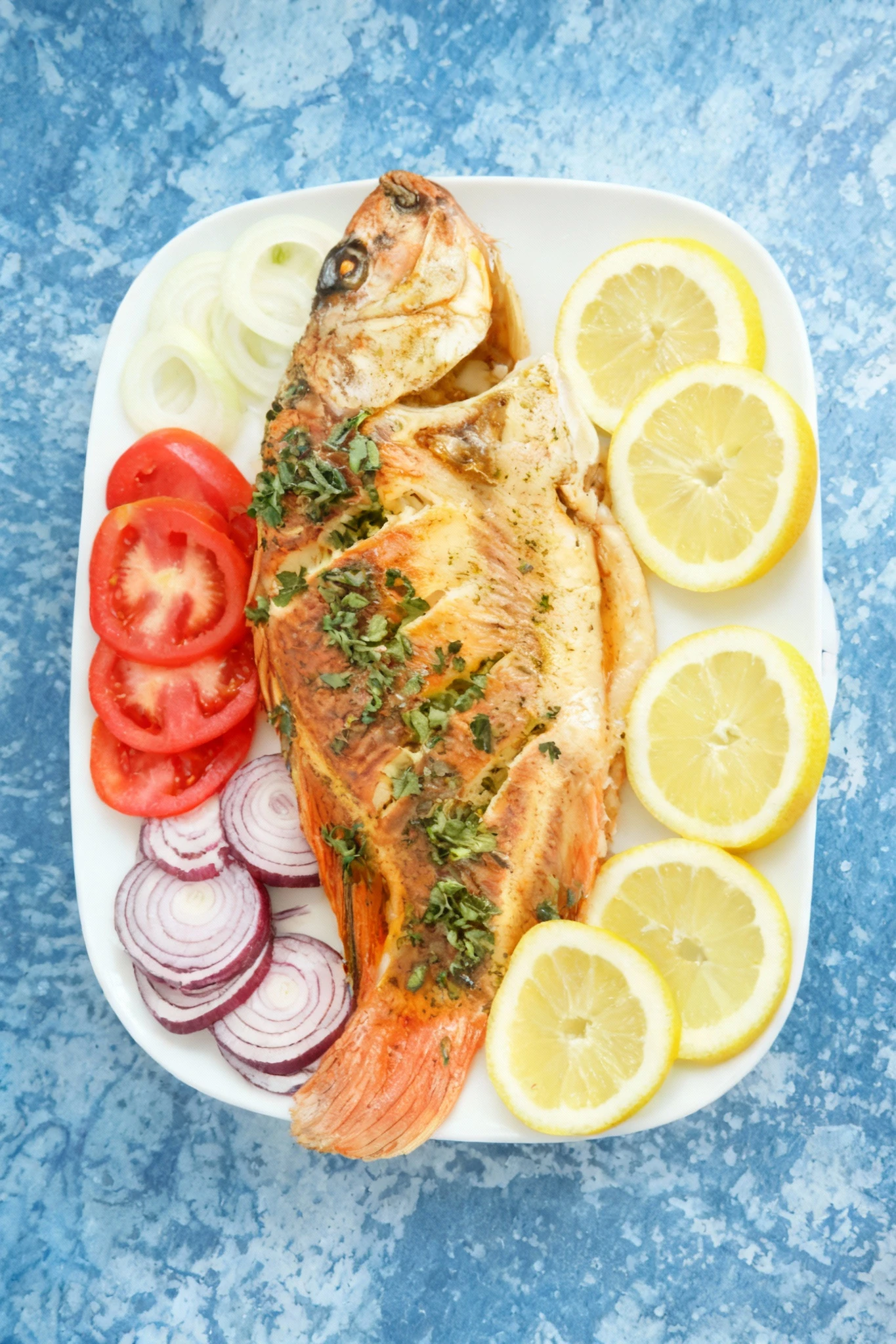 dinning  with fish & vegetables